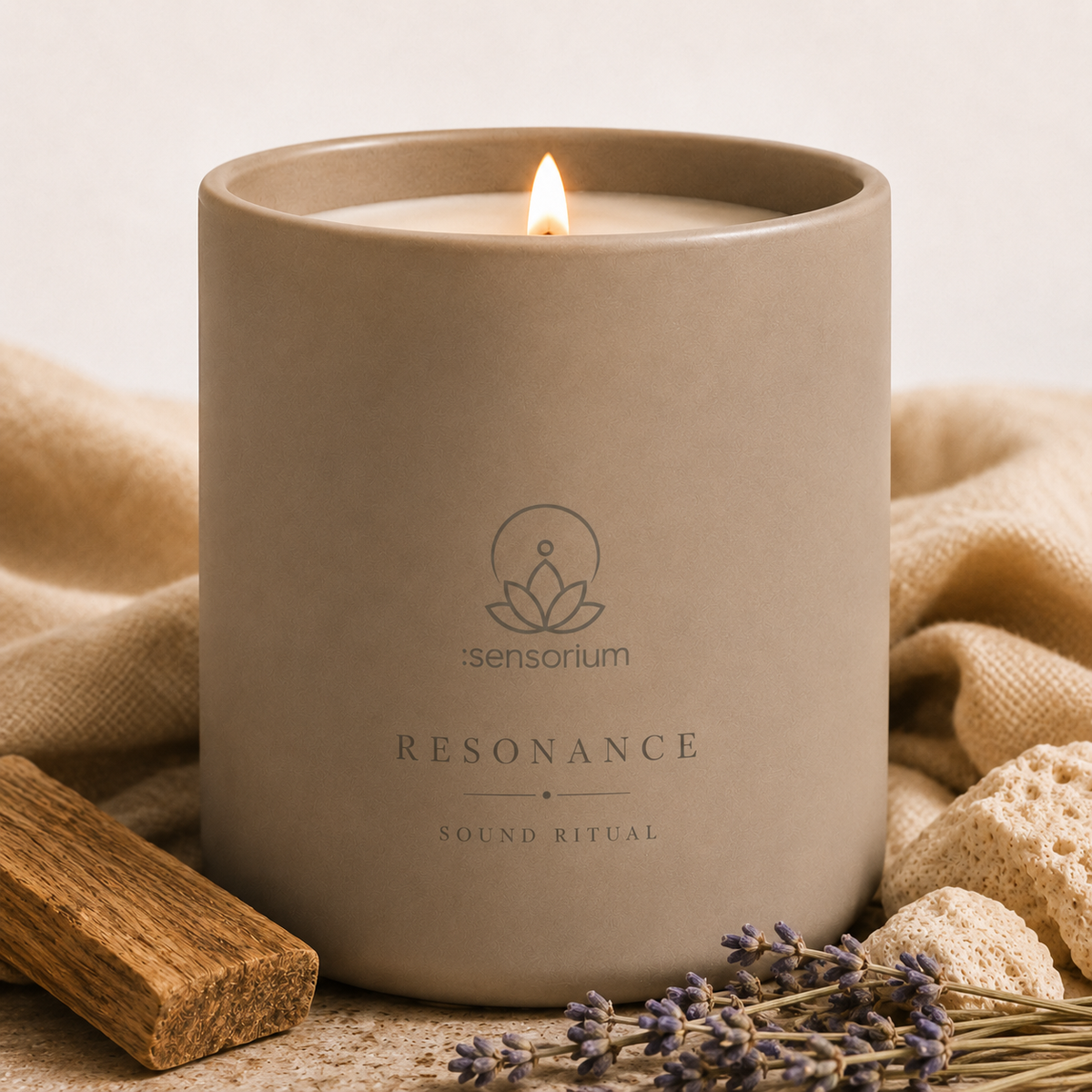 RESONANCE Candle — Sound Ritual by SENSORIUM Living