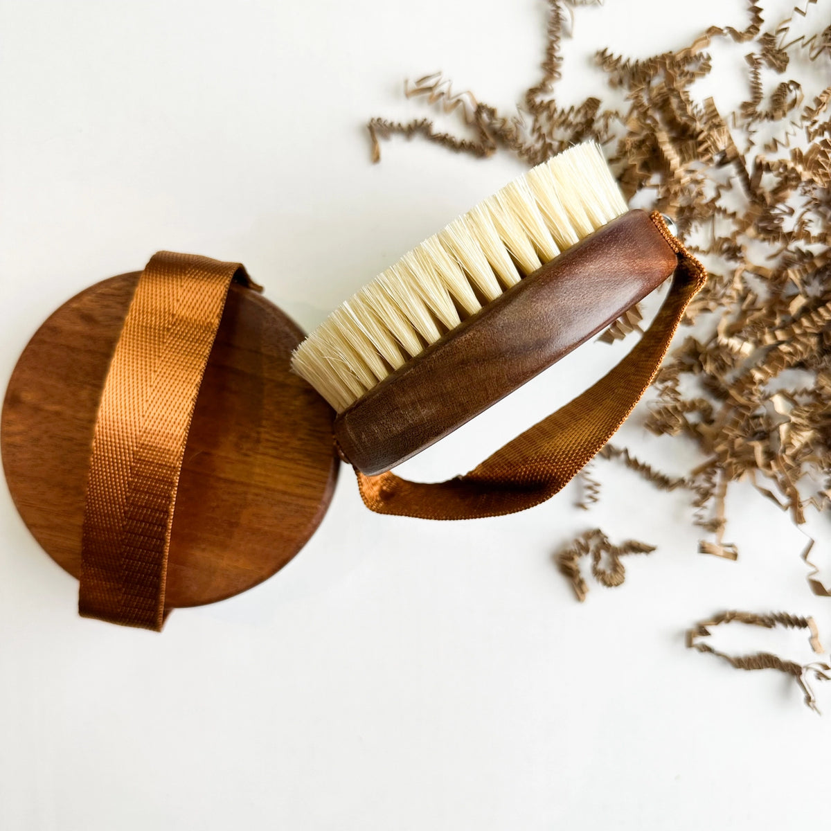 Ebony Wood Dry Body Brush | Natural Boar Bristles