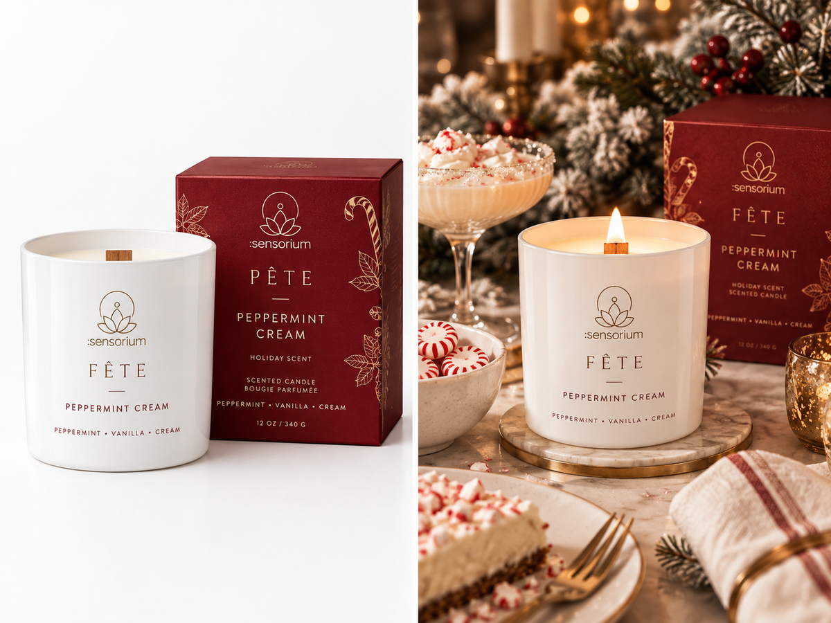 Peppermint Cream Candle — Fête Collection