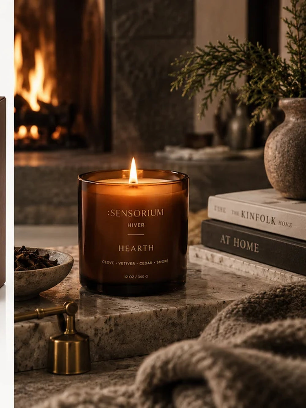 Hearth Candle — Hiver Collection