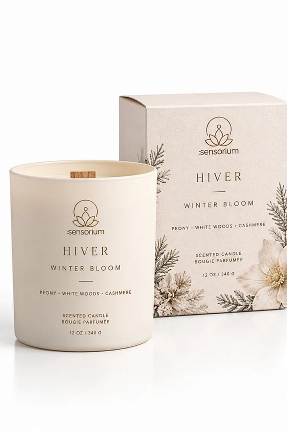 Winter Bloom Candle — Hiver Collection