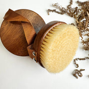 Ebony Wood Dry Body Brush | Natural Boar Bristles