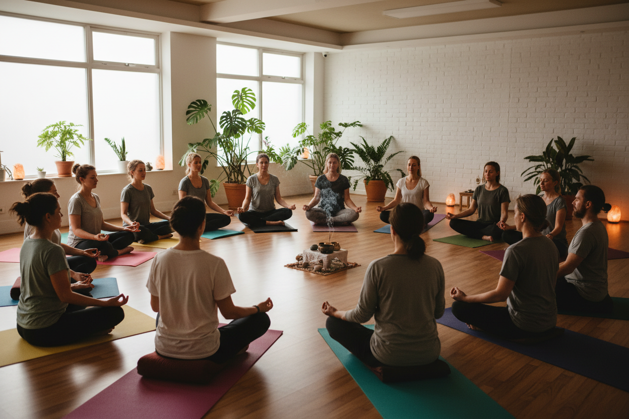 A meditative experience shaped by atmosphere.